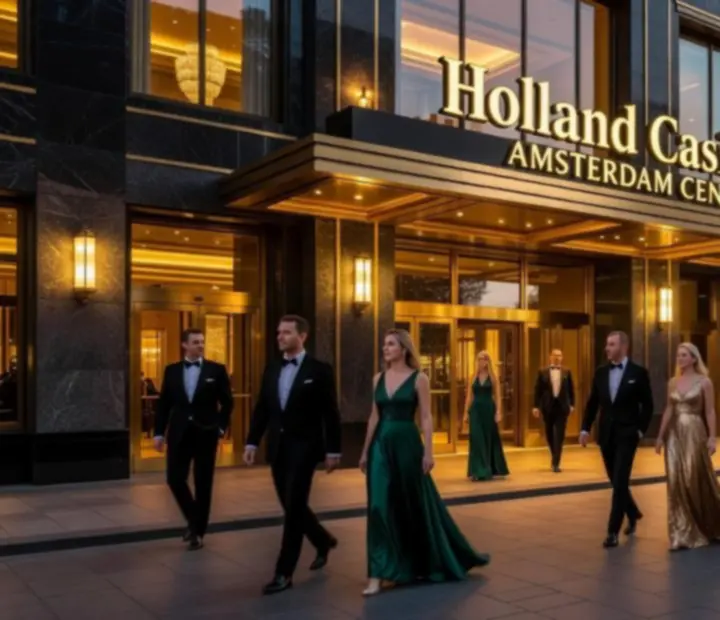 Luxe entree van een Holland Casino locatie in Nederland